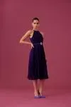 MEDHA BATRA - Phantom Violet Satin Dress