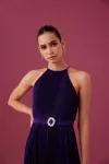 MEDHA BATRA - Phantom Violet Satin Dress