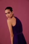 MEDHA BATRA - Phantom Violet Satin Dress