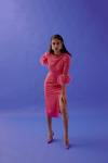 MEDHA BATRA - Hot Coral Satin Dress