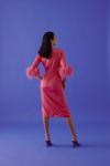 MEDHA BATRA - Hot Coral Satin Dress