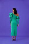 MEDHA BATRA - Aqua Green Satin Dress