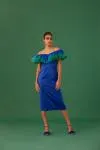 MEDHA BATRA - Cobalt Blue Satin Dress