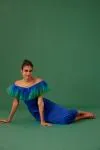 MEDHA BATRA - Cobalt Blue Satin Dress