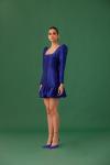 MEDHA BATRA - Paris Blue Silk Dress