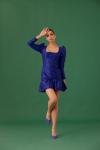 MEDHA BATRA - Paris Blue Silk Dress