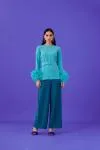 MEDHA BATRA - Teal Crepe Co ord