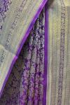 Plum Violet Handloom Katan Silk Saree