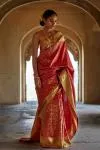 Rose Red Kanchipuram Saree