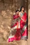 Rose Red Kanjivaram Saree