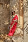 Rose Red Kanjivaram Saree