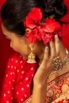 Crimson Pure Satin Silk Saree