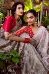 Silver Tissue Saree