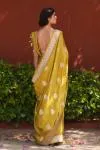 Ochre Glow Mashru Silk Saree