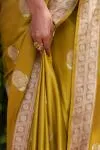 Ochre Glow Mashru Silk Saree