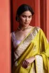 Ochre Glow Mashru Silk Saree