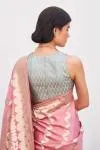 Blush Pink Mashru Silk Saree