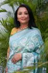 Seafoam Green Katan Silk Saree