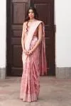 Blush Bloom Banarasi Silk Tissue Saree