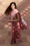 Blush Bloom Banarasi Silk Tissue Saree