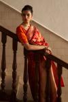 Scarlet Red Katan Silk Saree