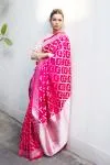 Rani Pink Mashru Silk Saree