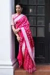 Rani Pink Mashru Silk Saree