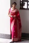Rani Pink Mashru Silk Saree
