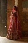 Crimson Red Bridal Lehenga