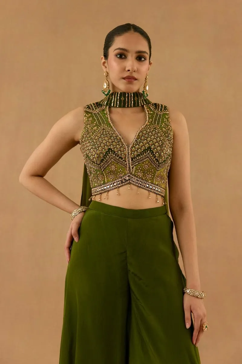 Mehendi Green sharara set