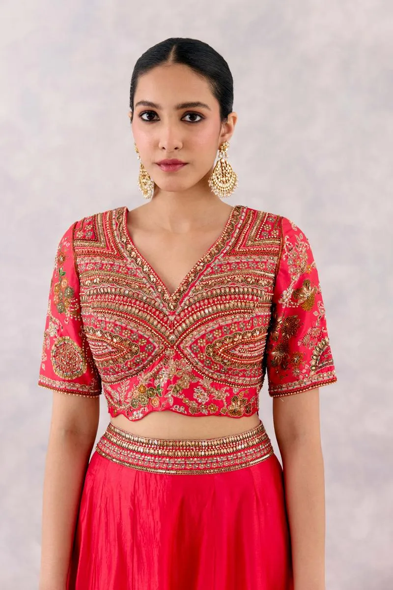 Rani Pink Silk Lehenga Set