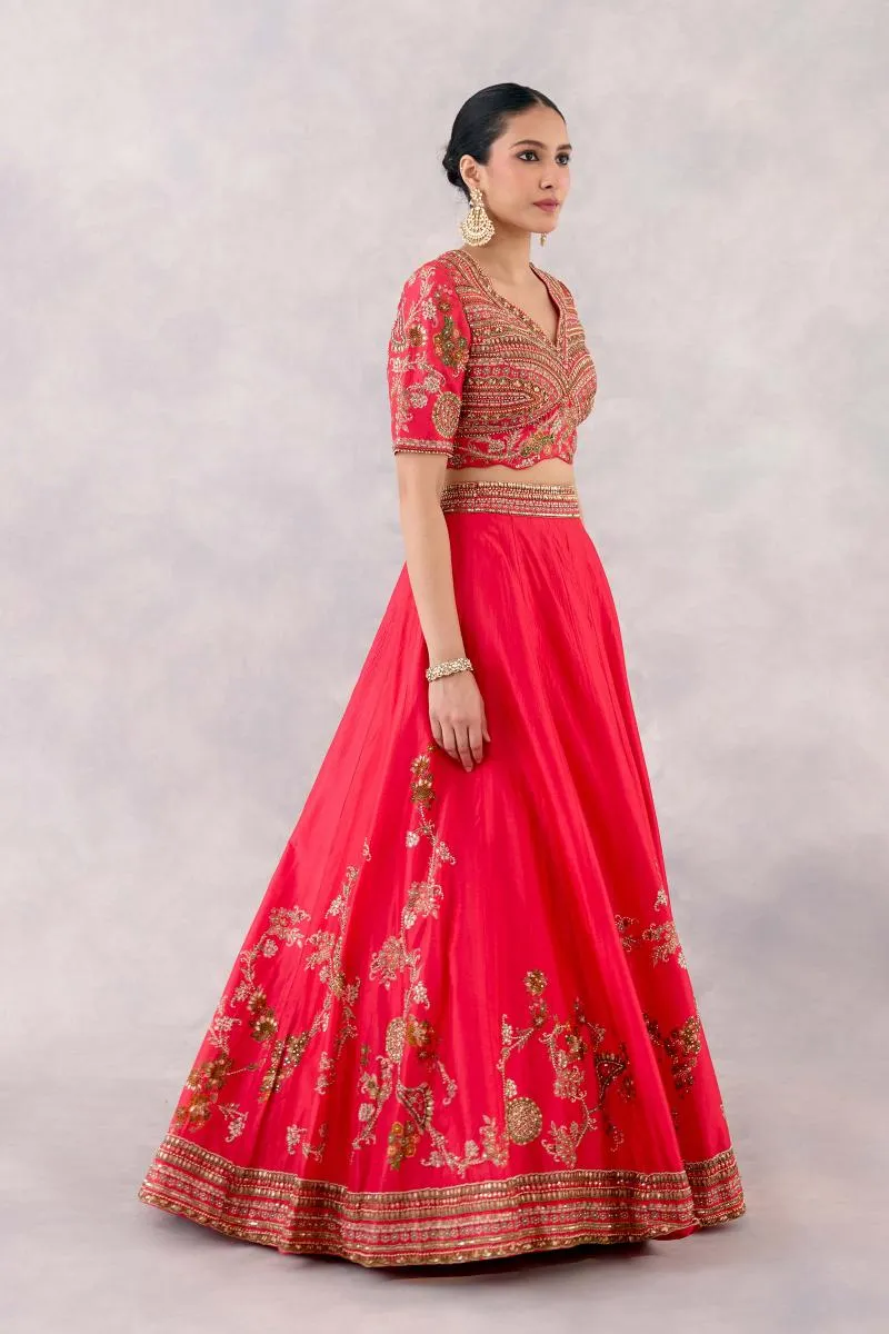 Rani Pink Silk Lehenga Set