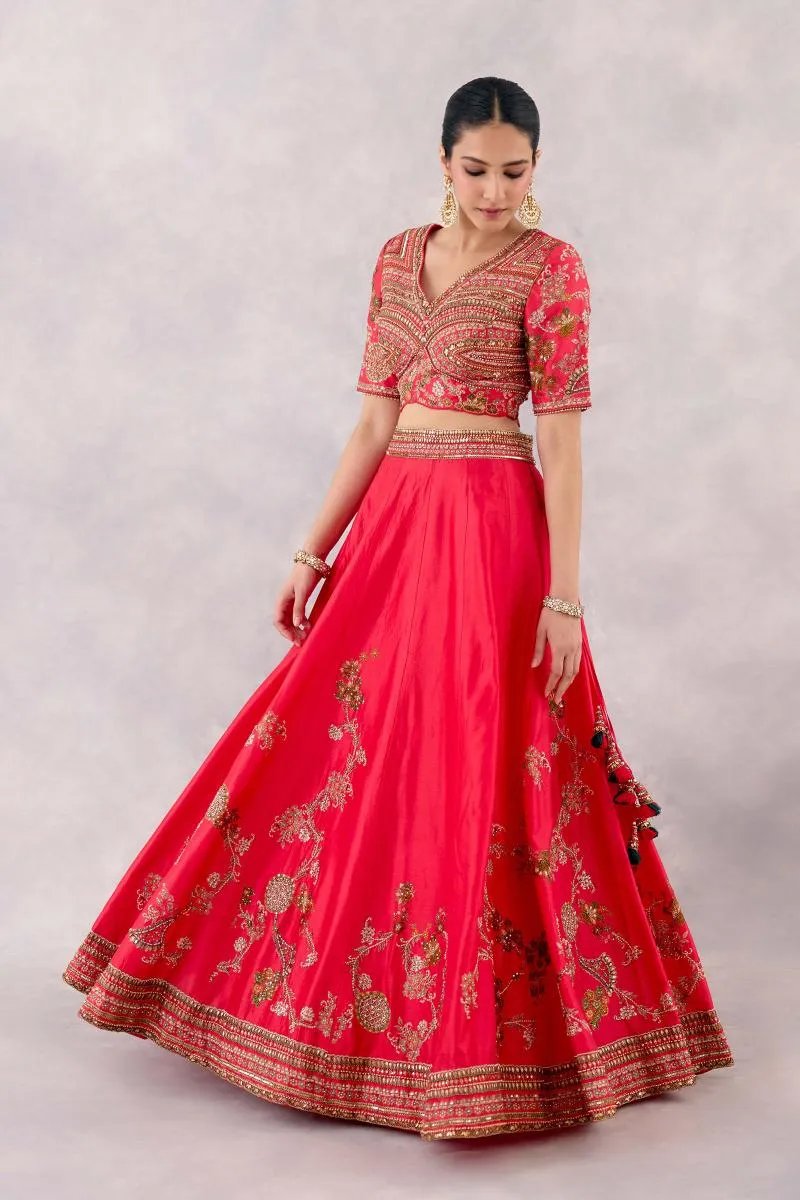 Rani Pink Silk Lehenga Set