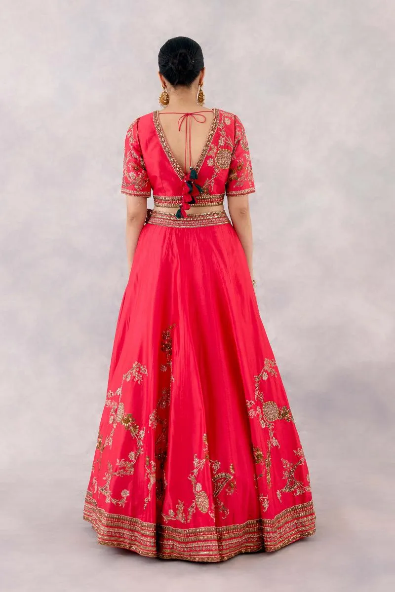 Rani Pink Silk Lehenga Set
