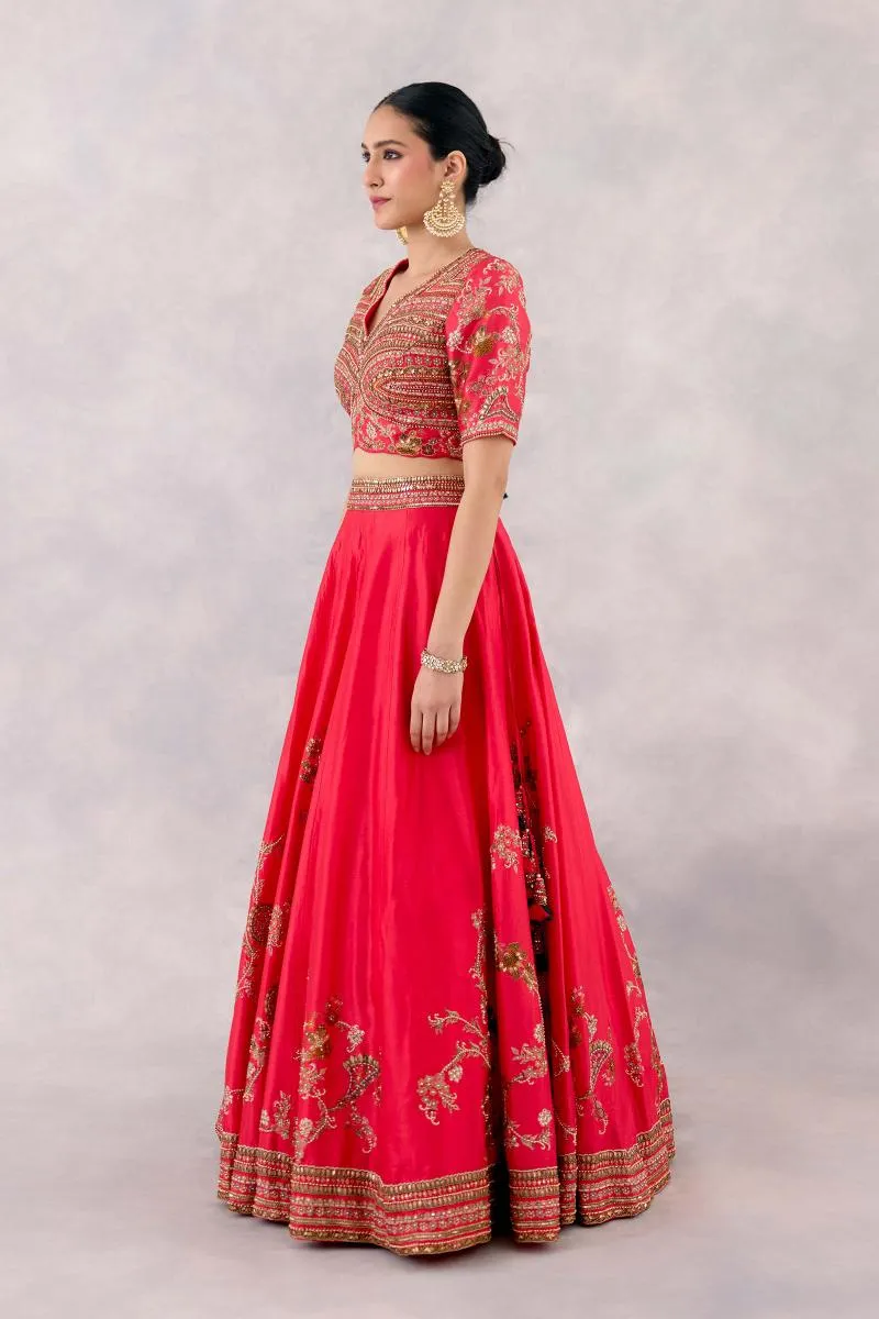 Rani Pink Silk Lehenga Set