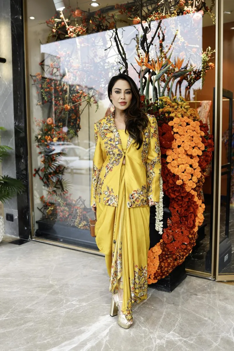 Mustard Silk Co-Ord Set