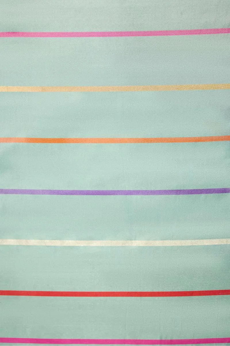 Powder Blue Satin Silk Saree