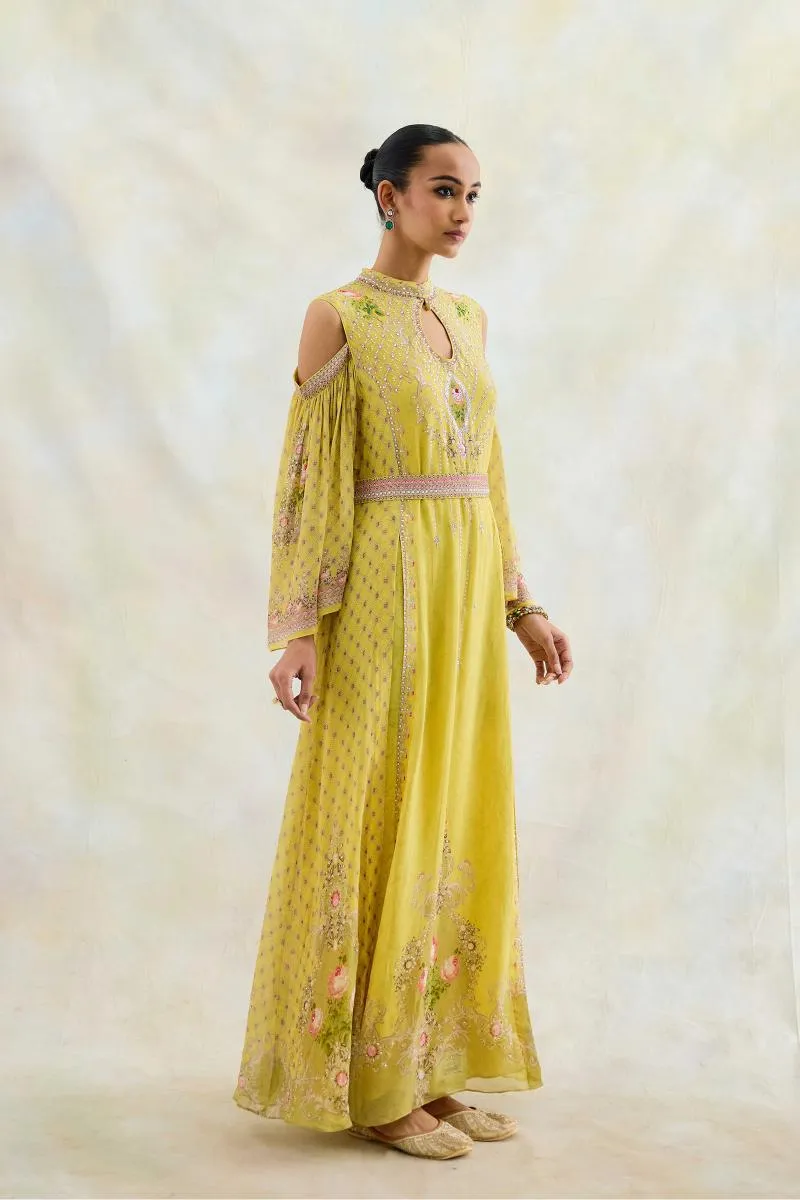 Buttercup Yellow Floor Length Kurti