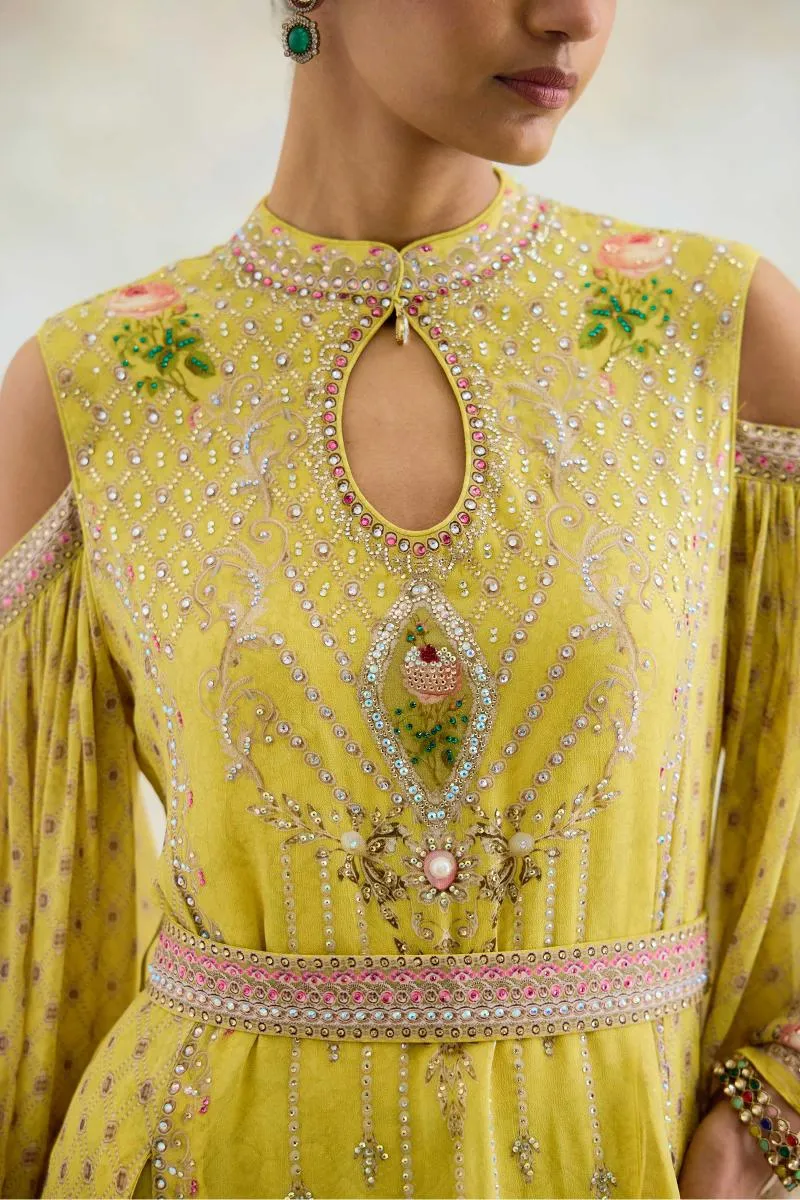 Buttercup Yellow Floor Length Kurti