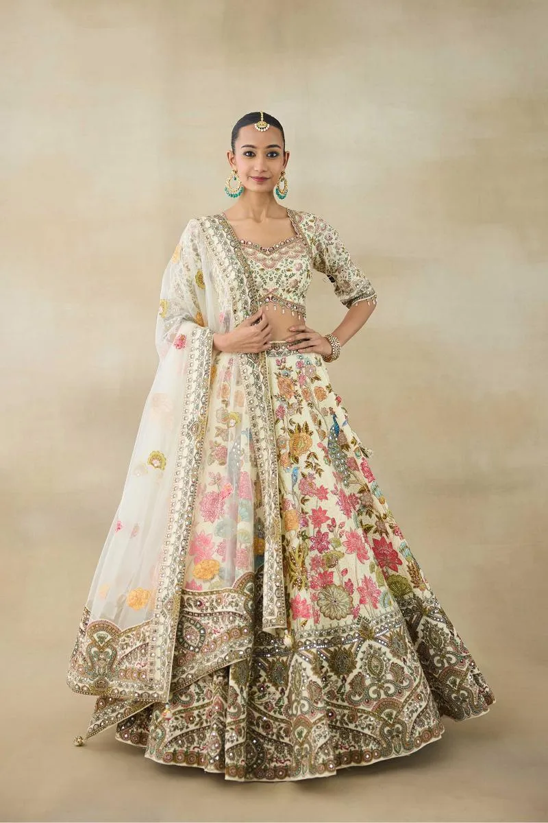 Lily White Lehenga Set