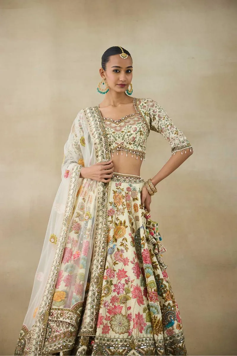 Lily White Lehenga Set