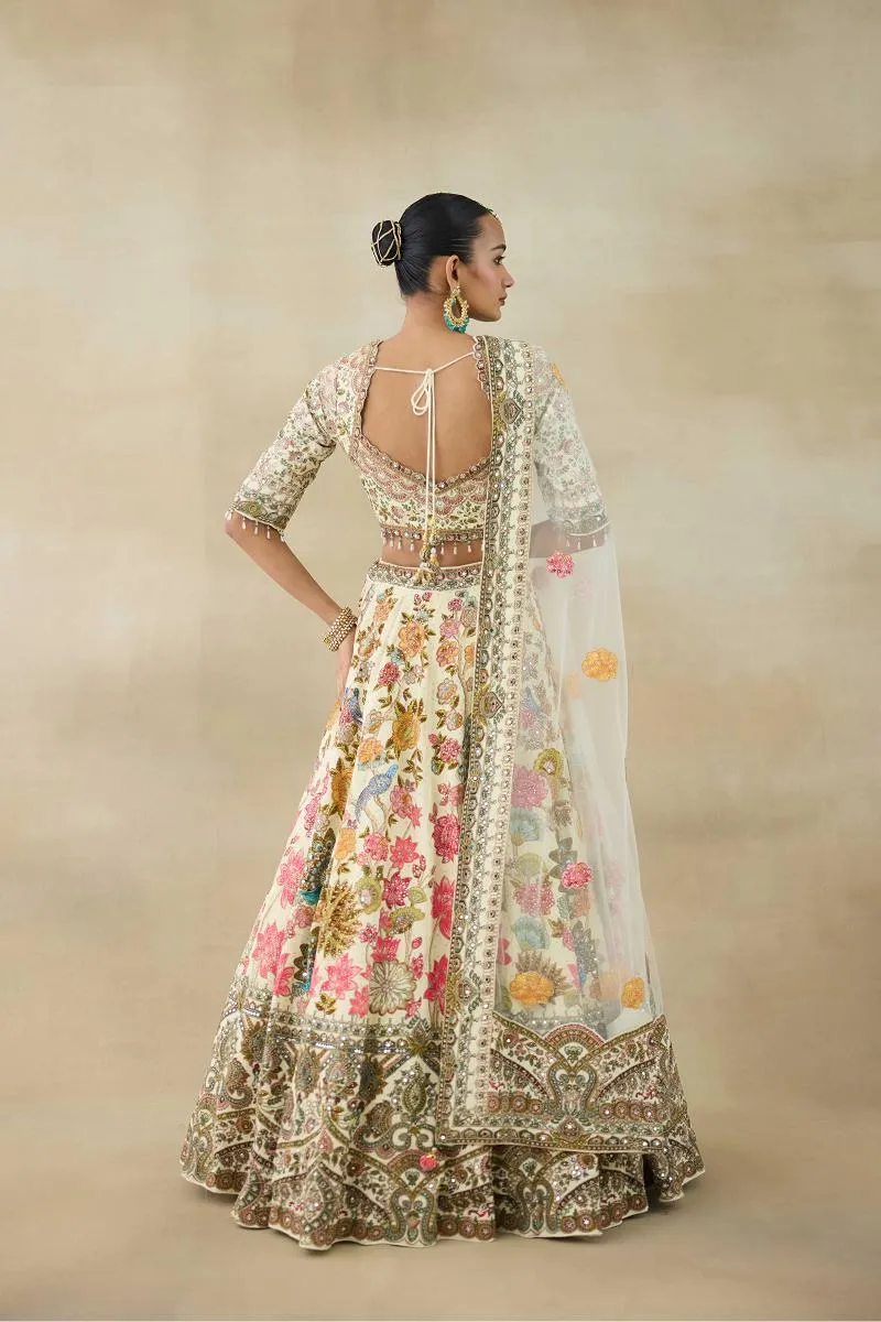 Lily White Lehenga Set