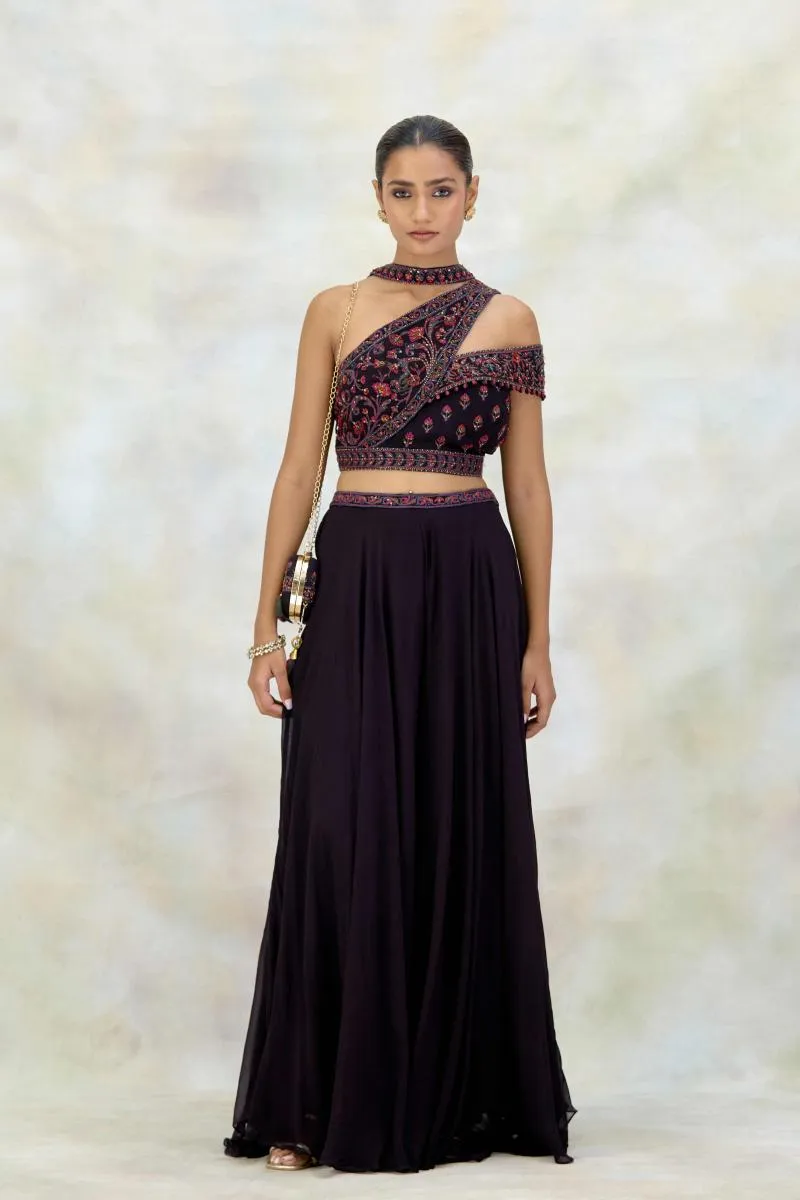 Merlot Georgette Sharara Set