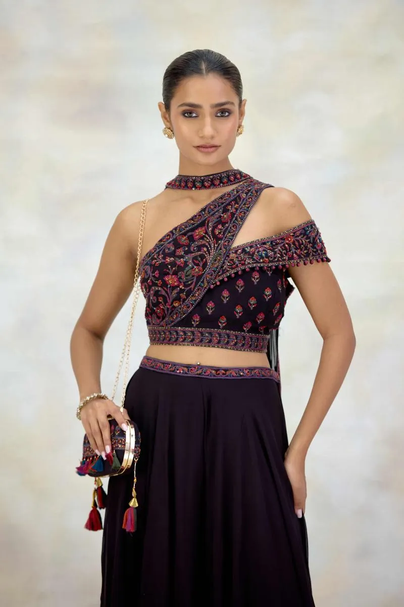 Merlot Georgette Sharara Set