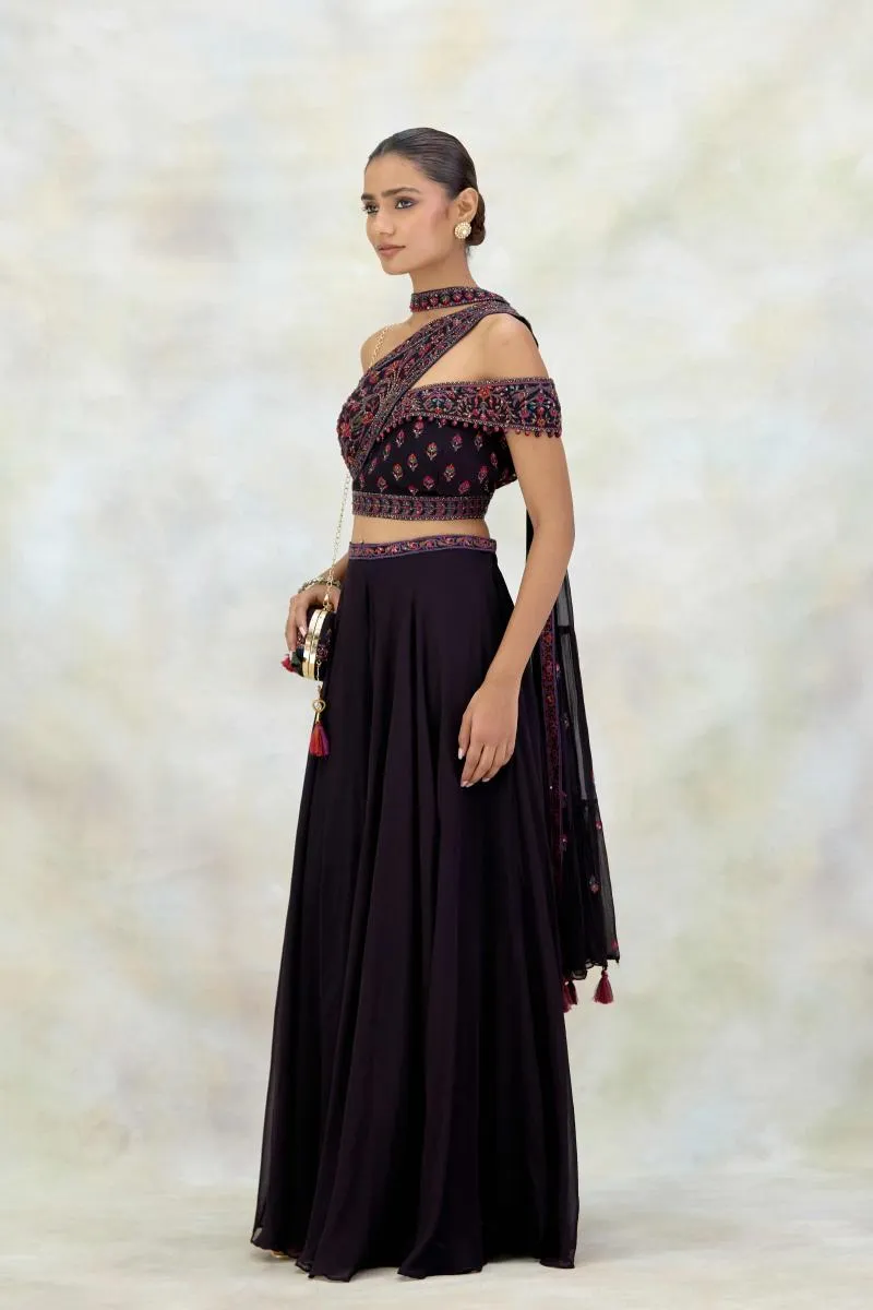 Merlot Georgette Sharara Set
