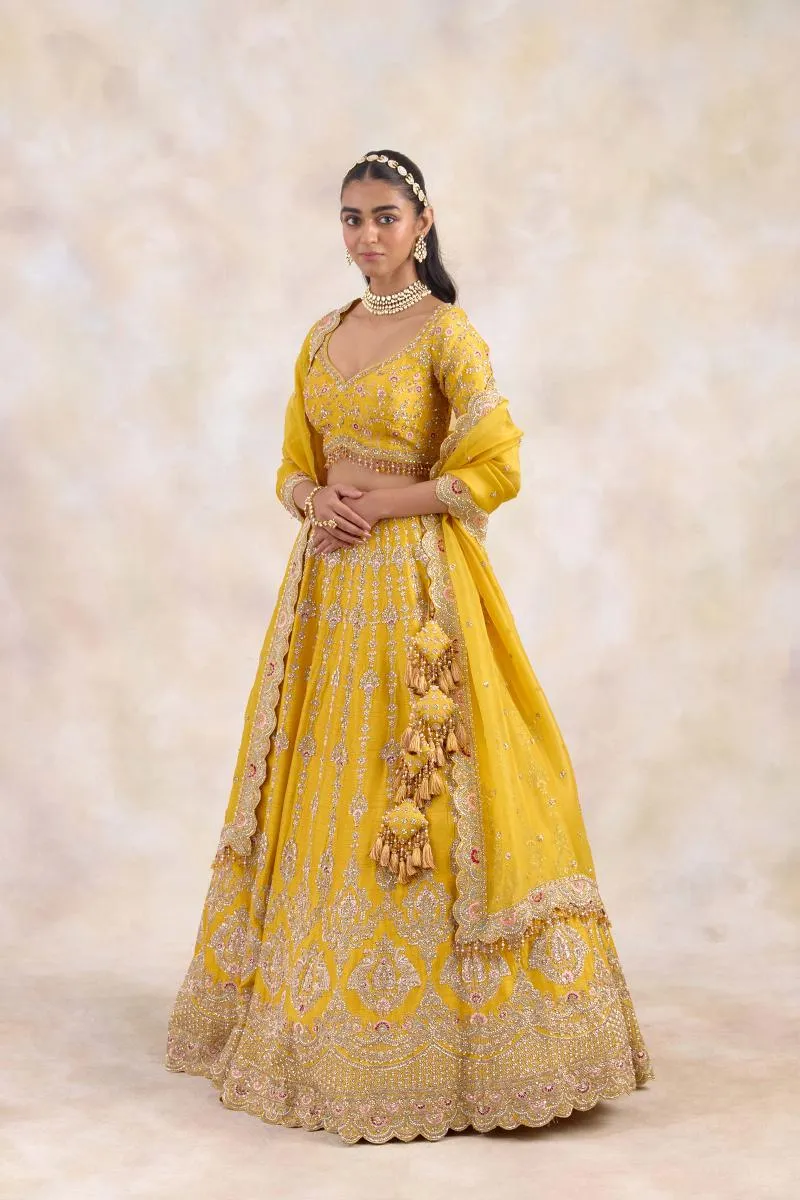 Hufflepuff Yellow Lehenga Set
