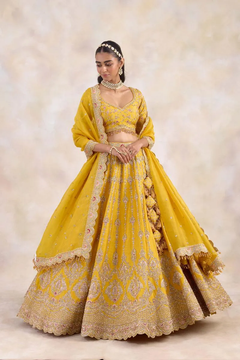 Hufflepuff Yellow Lehenga Set
