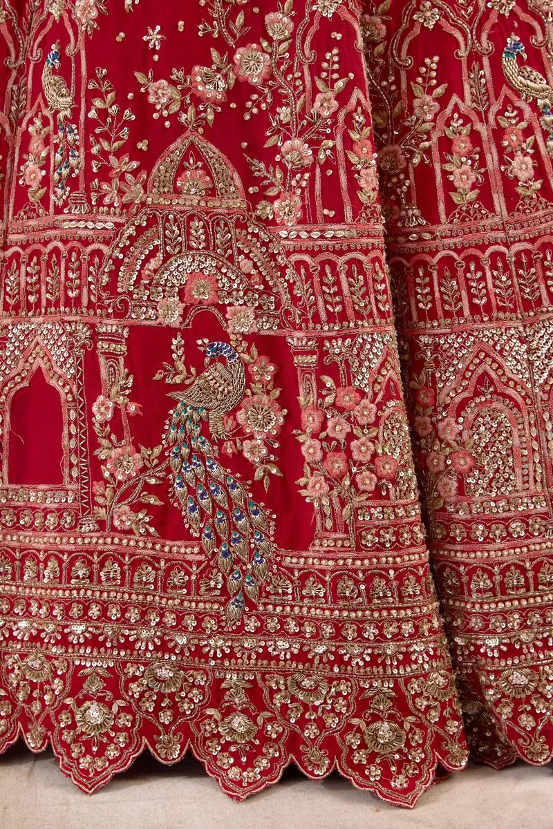 Burgundy Red Lehenga Set