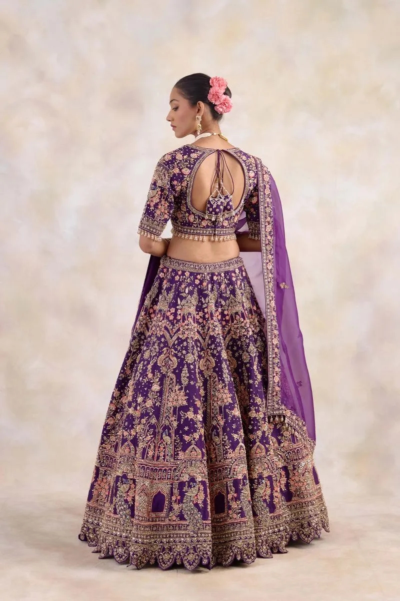 Dark Purple Lehenga Set