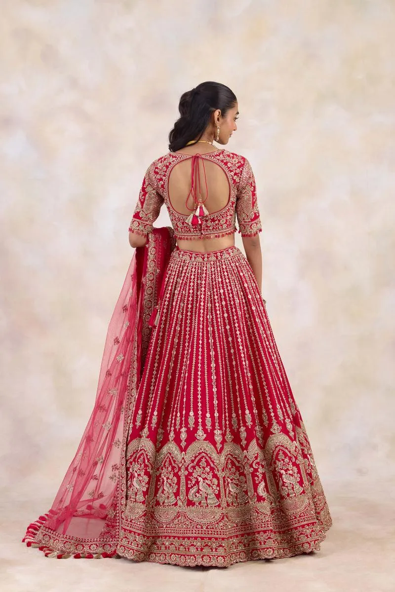 Crimson Red Lehenga Set